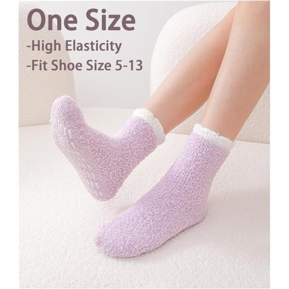 Non Slip Hospital Socks with Grips for Women Grip Slipper Socks for Women Gifts - Picture 7 of 8